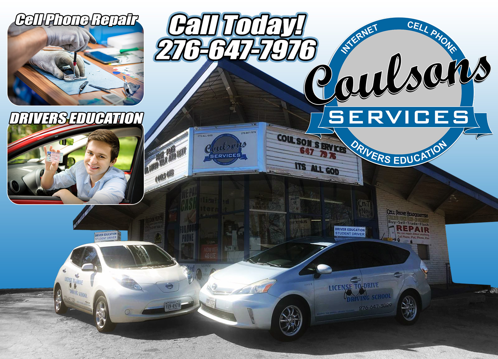 Coulson Services Cell Phone Repair - Henry County and Martinsville Virginia 24112